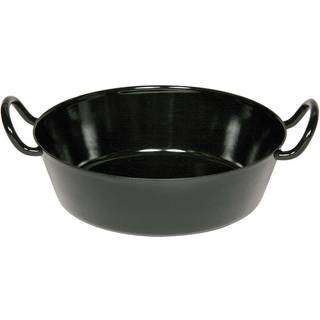 Riess Classic Schwarzemaille Schnitzelpfanne 34 cm - Emaille - Schwarz