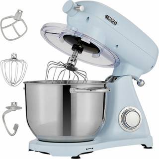 Arebos® Retro Køkkenmaskine 3000W 6L - Æltemaskine med 6L røreskål i rustfrit stål, med tilbehør