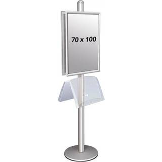 Multi Stander 2 - Dobbeltsidet med stålhylde 25mm 2x70x100cm