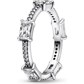 Pandora Rectangular Bars Sparkling Ring - 50 - Silver