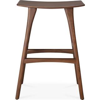 Ethnicraft Osso Barstol 65 Cm Sortbejdset - Barstole Teak Brun - 10178