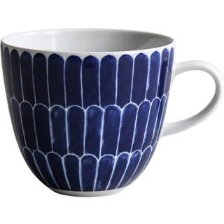 Götefors Porslin Selma Krus 41 Cl Fjer - Kaffekopper Porcelæn Blå - 037