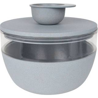 District 70 bamboo treat jar - ice blue