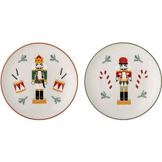 Bloomingville Jolly asiet Ø16 cm 2 dele Hvid/Rød
