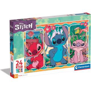 Clementoni Jigsaw Puzzle Super Color Maxi Disney Stitch 24 pcs. Floor