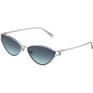 Tiffany Kvinde TF3095 60019S Solbriller Metal Sølv Blå Cat Eye Normal Skygge