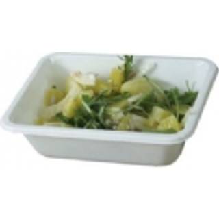 Bakke plastbakke 665ml CPET 1-rums standard serie biret hvid