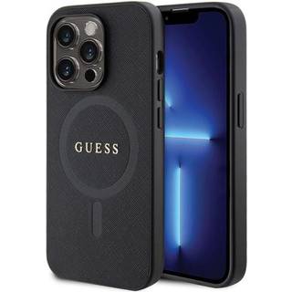 Guess cover til iPhone 13 Pro Max - sort Saffiano MagSafe