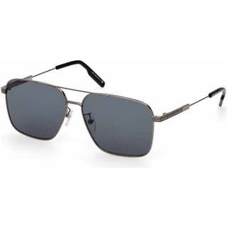 Zegna EZ0224-D Asian Fit 08V 60 Solbriller Mænd Gunmetal - Shiny Gunmetal - 60mm