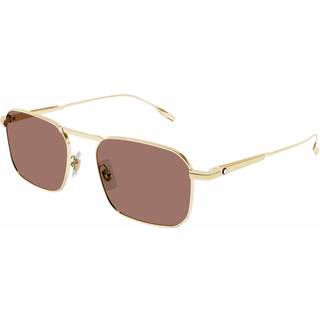 Montblanc MB0218S 002 53 Solbriller Mænd Guld - Light Gold - 53mm