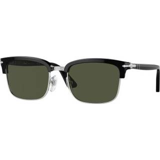 Persol Unisex PO3327S 95/31 Solbriller Acetat Sort Grøn Firkantet Normal