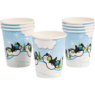 Pinguin Party Pappbecher 8 st.