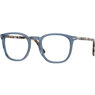 Persol Unisex PO3318V 1202 Optiske stel Acetat Blå Transparent Pantos Normal