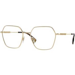 Burberry Kvinde BE1381 1109 Optiske stel Stål Guld Transparent Geometrisk Normal