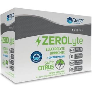 Trace Minerals ZEROlyte Electrolyte Drink Mix Salty, Citrus, 30-pak