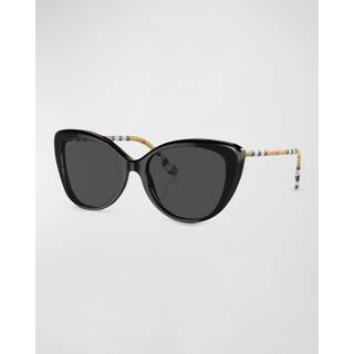 Burberry BE4407F Asian Fit 385387 54 Solbriller Kvinder Black - Black - 54mm