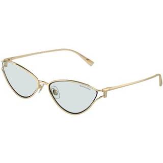 Tiffany Kvinde TF3095 6196MF Solbriller Metal Guld Blå Cat Eye Fotokromatisk