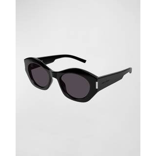 Saint Laurent SL 639 001 52 Solbriller Kvinder Black - Shiny Black - 52mm