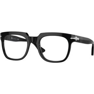 Persol Unisex PO3325V 95 Optiske stel Acetat Sort Transparent Pillow Normal