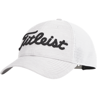 Titleist Players Space Dye Mesh Kasket - White/Black - Str. Onesize