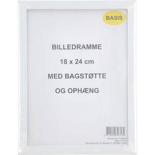 Ramme i hvid - 18x24 cm (På lager i varehus)