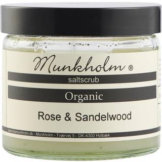 Munkholm Organic Saltskrub, Rose og Sandelwood 300 g.