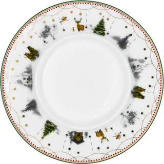 Wik & Walsøe Julemorgen Story Lysestage 25 Cm - Lysestager Benporcelæn Hvid - 61506