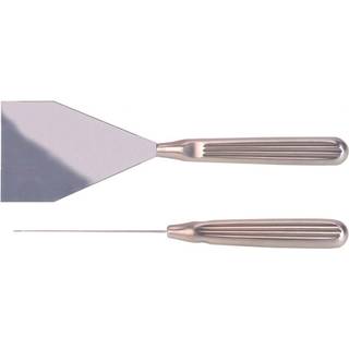 Bred mini paletkniv i rustfrit stål 17 cm