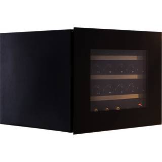 Pevino Majestic Push Open 24 flasker - 1 zone - Sort glasfront - Integrerbart