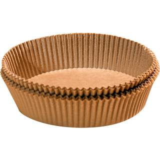 Rundt Bagepapir til Airfryer - 200 mm - 50 pak
