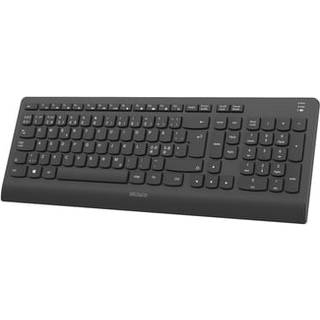 Deltaco Bluetooth Silent full size low-profile keyboard - Tastatur - Sort
