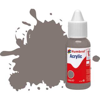 HUMBROL ACRYLIC DROPPER BOTTLE 14ML No 156 Dark Camouflage Grey Satin