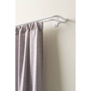 BAY gardinstang dobbelt 110-186 cm - Hvid