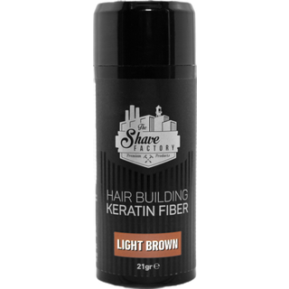 The Shave Factory Hair Building Keratin Fiber Light Brown 21g