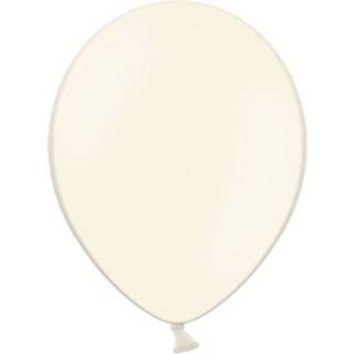 50 stk. Latexballoner creme 10" - Luksus kvalitet til fest og dekoration