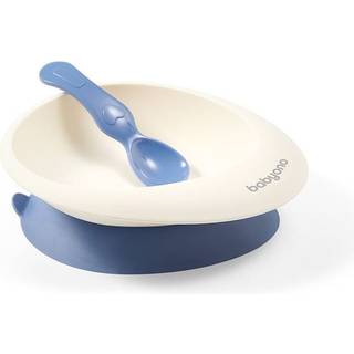 BabyOno Be Active Bowl with a Spoon spisesæt Blue 6 m+ 1 stk. - 1 stk.