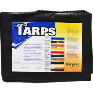 6 ft. X 8 ft. Tung 6 oz. Sort poly tarp 11-12 mil tyk