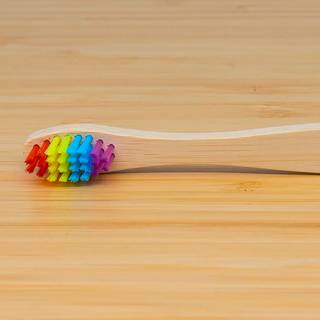 Dental Delight Kids bambustandbørste Bamboolino Rainbow