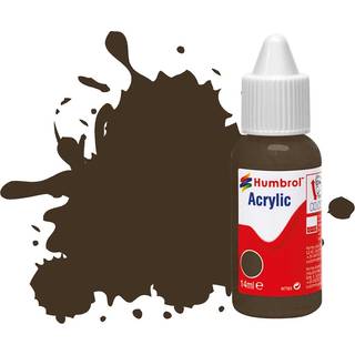 HUMBROL ACRYLIC DROPPER BOTTLE 14ML No 10 Service Brown - Gloss