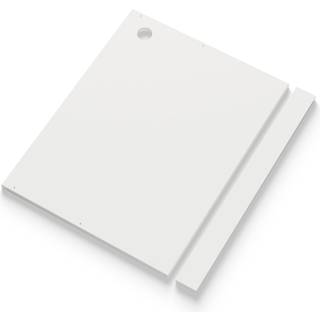 New Works Skrivebord t - Hylder Finér Hvid - 42029