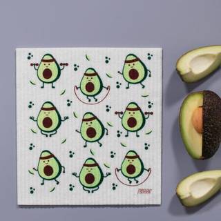 Karklud u. plastik m. avocado - 1 styk