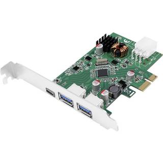LogiLink PCI Express Card USB 3.2 Gen1x1 1x USB-C PD 3.0 & 2x USB 3.0