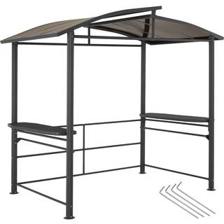 Havepavillon Asado 2,4x1,5x2,34m - grå