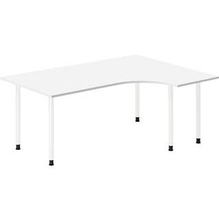 Skrivebord DNA, Hvid 1800x1200 mm Højre I-ben/Hvid