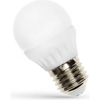 6W LED kronepære - G45, matteret glas, E27 - Dæmpbar : Ikke dæmpbar, Kulør : Varm