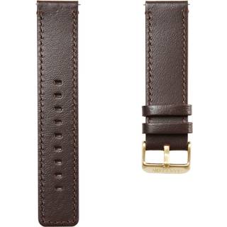 Brun Læder Urrem med Guldtonet Spænde