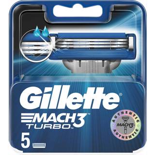 Gillette Barberblade Mach3 Turbo 5-pk.