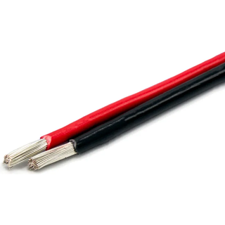 Fortinnet kobberkabel Oceanflex, rund, enkeltledet, 4 mm², 30 meter, rød