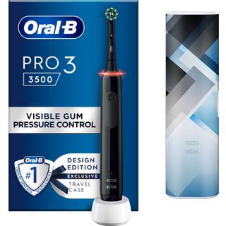 Oral-B El-tandbørste + Etui Pro 3 3500 Sensitive WHITE
