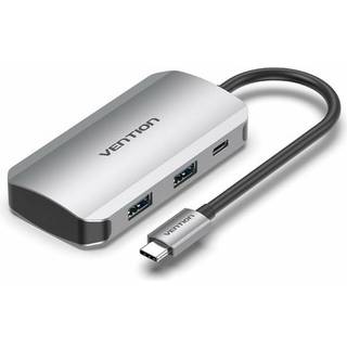 Vention - USB C Docking Station to 4x USB3 0 PD 0 15m TNBHB gray